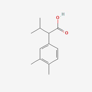 molecular formula C13H18O2 B13307392 2-(3,4-Dimethylphenyl)-3-methylbutanoic acid 