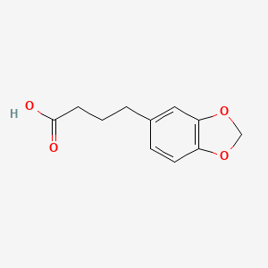 molecular formula C11H12O4 B1330740 4-(1,3-Benzodioxol-5-yl)butanoic acid CAS No. 41303-44-0