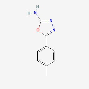 molecular formula C9H9N3O B1330750 5-(4-Methylphenyl)-1,3,4-oxadiazol-2-amine CAS No. 33621-60-2