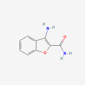 molecular formula C9H8N2O2 B1330751 3-氨基苯并呋喃-2-甲酰胺 CAS No. 54802-10-7