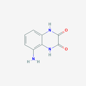 molecular formula C8H7N3O2 B1330754 5-Amino-1,4-dihydroquinoxaline-2,3-dione CAS No. 76097-87-5