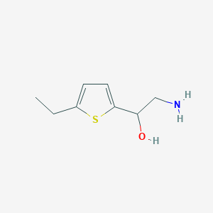 molecular formula C8H13NOS B13307545 2-Amino-1-(5-ethylthiophen-2-yl)ethan-1-ol 