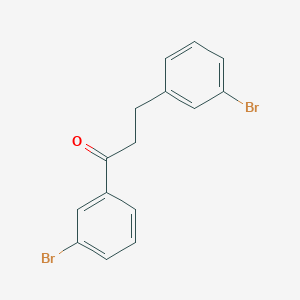 molecular formula C15H12Br2O B1330770 1,3-Bis(3-bromophenyl)propan-1-one CAS No. 898782-33-7