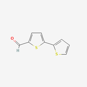molecular formula C9H6OS2 B1330775 2,2'-Bithiophene-5-carbaldehyde CAS No. 3779-27-9
