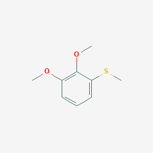 molecular formula C9H12O2S B1330776 1,2-Dimethoxy-3-(methylthio)benzene CAS No. 51506-47-9