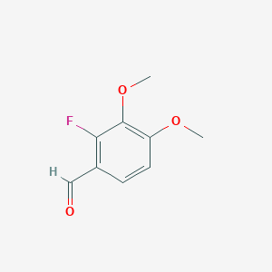 molecular formula C9H9FO3 B1330778 2-氟-3,4-二甲氧基苯甲醛 CAS No. 37686-68-3