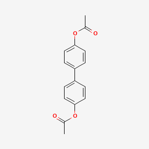 molecular formula C16H14O4 B1330790 4,4'-Diacetoxybiphenyl CAS No. 32604-29-8