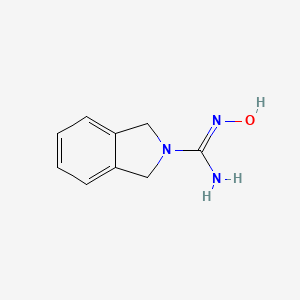 molecular formula C9H11N3O B13307946 N'-hydroxy-2,3-dihydro-1H-isoindole-2-carboximidamide 