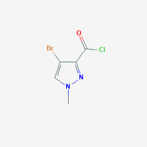 molecular formula C5H4BrClN2O B1330797 4-Bromo-1-methyl-1H-pyrazole-3-carbonyl chloride CAS No. 912569-70-1