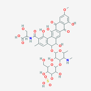 molecular formula C41H46N2O23S B133080 Pradimicin FS CAS No. 146446-03-9