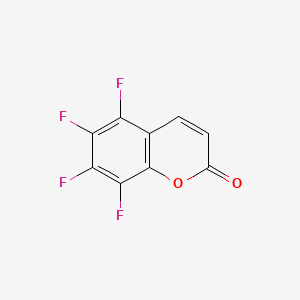 molecular formula C9H2F4O2 B1330801 5,6,7,8-四氟香豆素 CAS No. 33739-04-7