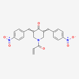 (3Z,5E)-1-Acryloyl-3,5-bis(4-nitrobenzylidene)-piperidin-4-one