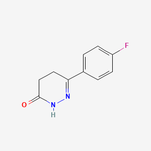 molecular formula C10H9FN2O B1330809 6-(4-Fluorophenyl)-4,5-dihydro-3(2H)-pyridazinone CAS No. 39499-62-2