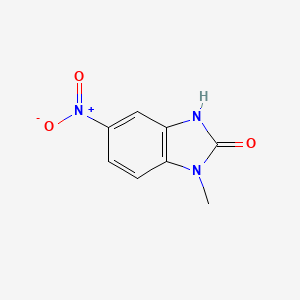molecular formula C8H7N3O3 B1330813 1-methyl-5-nitro-2,3-dihydro-1H-1,3-benzodiazol-2-one CAS No. 66108-85-8