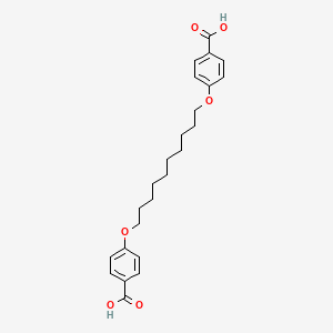 molecular formula C24H30O6 B1330818 1,10-Bis(4-carboxyphenoxy)decane CAS No. 74774-61-1
