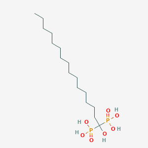 molecular formula C16H36O7P2 B1330824 (1-Hydroxy-1-phosphonohexadecyl)phosphonic acid CAS No. 2809-24-7