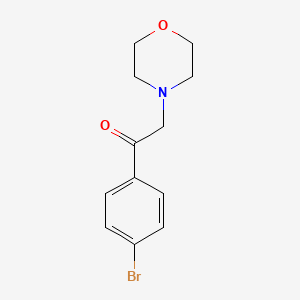 molecular formula C12H14BrNO2 B1330827 1-(4-Bromophenyl)-2-morpholinoethanone CAS No. 20099-96-1