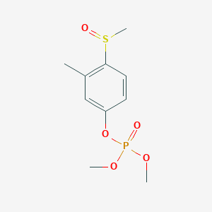molecular formula C10H15O5PS B133083 Fenthion oxon sulfoxide CAS No. 6552-13-2
