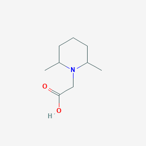molecular formula C9H17NO2 B1330831 (2,6-Dimethyl-piperidin-1-yl)-acetic acid CAS No. 794488-74-7
