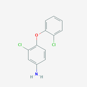 B1330836 3-Chloro-4-(2-chlorophenoxy)aniline CAS No. 56966-54-2