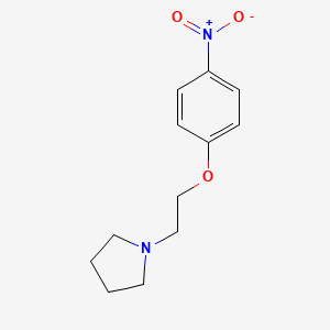 molecular formula C12H16N2O3 B1330846 1-(2-(4-Nitrophenoxy)ethyl)pyrrolidine CAS No. 265654-77-1