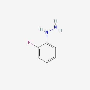 molecular formula C6H7FN2 B1330851 2-Fluorophenylhydrazine CAS No. 2368-80-1