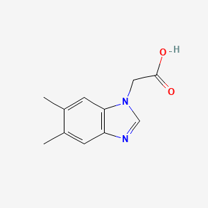 molecular formula C11H12N2O2 B1330852 (5,6-dimethyl-1H-benzimidazol-1-yl)acetic acid CAS No. 500872-62-8
