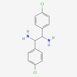 molecular formula C14H14Cl2N2 B1330857 1,2-Bis(4-chlorophenyl)ethane-1,2-diamine CAS No. 86212-34-2