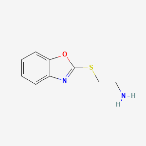 molecular formula C9H10N2OS B1330862 2-(1,3-Benzoxazol-2-ylsulfanyl)ethanamine CAS No. 76111-71-2