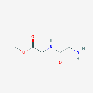 molecular formula C6H13ClN2O3 B1330866 Methyl 2-(2-aminopropanoylamino)acetate CAS No. 78551-49-2