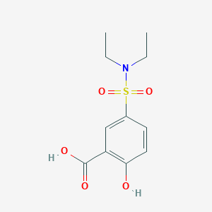 molecular formula C11H15NO5S B1330867 5-(Diethylsulfamoyl)-2-hydroxybenzoic acid CAS No. 66306-16-9