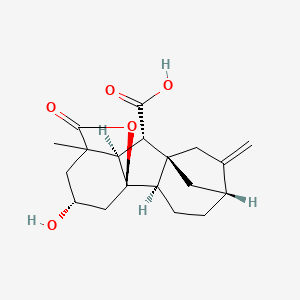 (1R,2R,5R,8R,9S,10R,13R)-13-Hydroxy-11-methyl-6-methylidene-16-oxo-15-oxapentacyclo[9.3.2.15,8.01,10.02,8]heptadecane-9-carboxylic acid