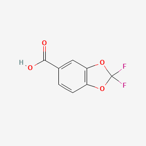 molecular formula C8H4F2O4 B1330875 2,2-Difluoro-1,3-benzodioxole-5-carboxylic acid CAS No. 656-46-2