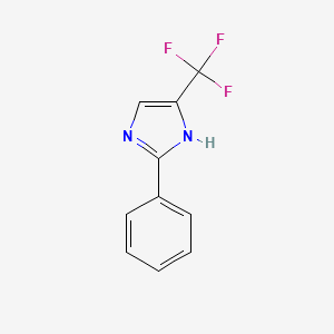 molecular formula C10H7F3N2 B1330886 2-Phenyl-4-(trifluoromethyl)-1H-imidazole CAS No. 33469-36-2