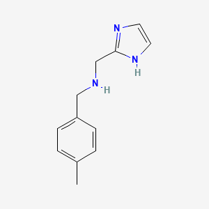 molecular formula C12H15N3 B13308898 (1H-Imidazol-2-ylmethyl)[(4-methylphenyl)methyl]amine 