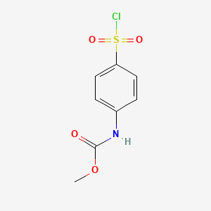 molecular formula C8H8ClNO4S B1330892 Methyl [4-(chlorosulfonyl)phenyl]carbamate CAS No. 21926-53-4