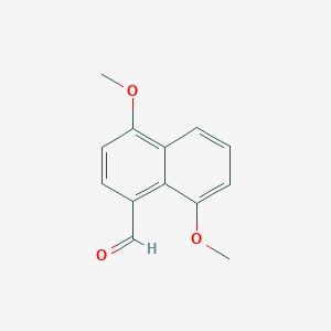 molecular formula C13H12O3 B1330893 4,8-Dimethoxy-1-naphthaldehyde CAS No. 69833-11-0