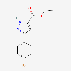 Ethyl 3-(4-bromophenyl)-1H-pyrazole-5-carboxylate