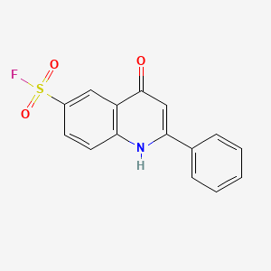 4-Hydroxy-2-phenyl-6-quinolinesulfonyl fluoride