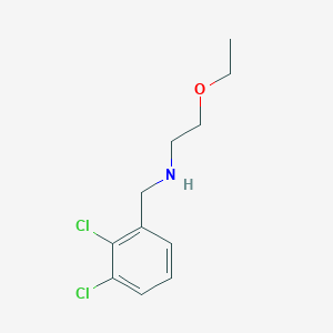 molecular formula C11H15Cl2NO B13309412 [(2,3-Dichlorophenyl)methyl](2-ethoxyethyl)amine 