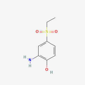 molecular formula C8H11NO3S B1330959 2-Amino-4-(ethylsulfonyl)phenol CAS No. 43115-40-8