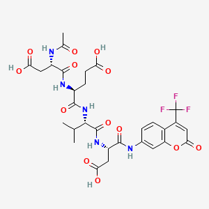 molecular formula C30H34F3N5O13 B1330964 Ac-DEVD-AFC CAS No. 201608-14-2