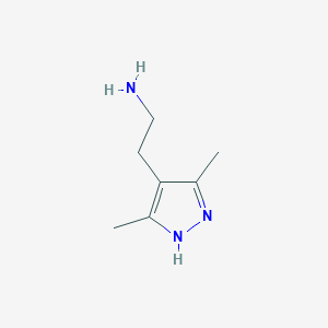 molecular formula C7H13N3 B1330977 2-(3,5-dimethyl-1H-pyrazol-4-yl)ethanamine CAS No. 423176-38-9