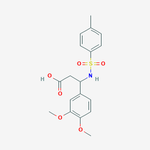 3-(3,4-Dimethoxyphenyl)-3-{[(4-methyl-phenyl)sulfonyl]amino}propanoic acid