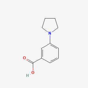 molecular formula C11H13NO2 B1330980 3-(Pyrrolidin-1-yl)benzoic acid CAS No. 72548-79-9