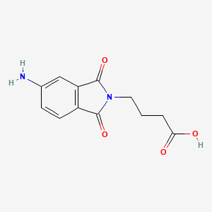 B1330982 4-(5-Amino-1,3-dioxo-1,3-dihydro-isoindol-2-yl)-butyric acid CAS No. 18595-81-8