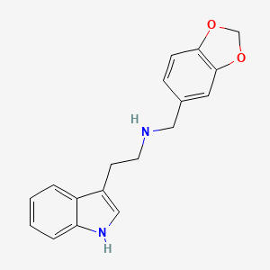 molecular formula C18H18N2O2 B1330988 N-(1,3-benzodioxol-5-ylmethyl)-2-(1H-indol-3-yl)ethanamine CAS No. 51918-89-9