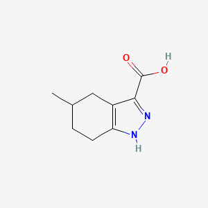 molecular formula C9H12N2O2 B1330993 5-Methyl-4,5,6,7-tetrahydro-2H-indazole-3-carboxylic acid CAS No. 842972-14-9
