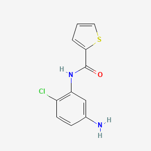 molecular formula C11H9ClN2OS B1330994 N-(5-amino-2-chlorophenyl)thiophene-2-carboxamide CAS No. 625078-84-4