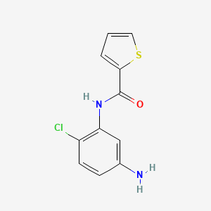 molecular formula C11H9ClN2OS B1330994 N-(5-氨基-2-氯苯基)-2-噻吩甲酰胺 CAS No. 625078-84-4